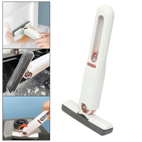 Mini Handheld Portable Cleaning Mop for Bathroom, Car, and Window Glass - Easy to Use and Clean