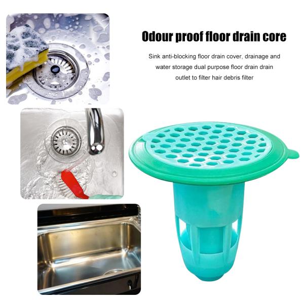 Odor Proof Floor Drain Core – Silicone Anti-Odor and Insect Proof Plug for Bathtubs and Showers