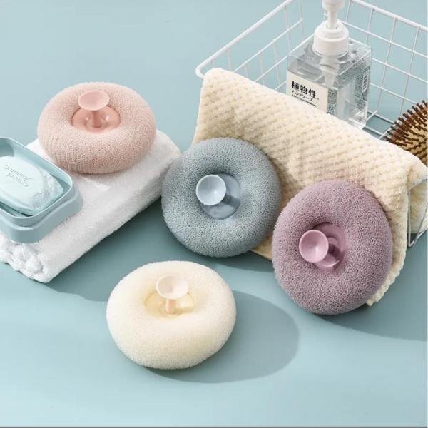 Shower Puff Pure Bath Pouf Luxurious Exfoliation Sponge for Smooth Skin