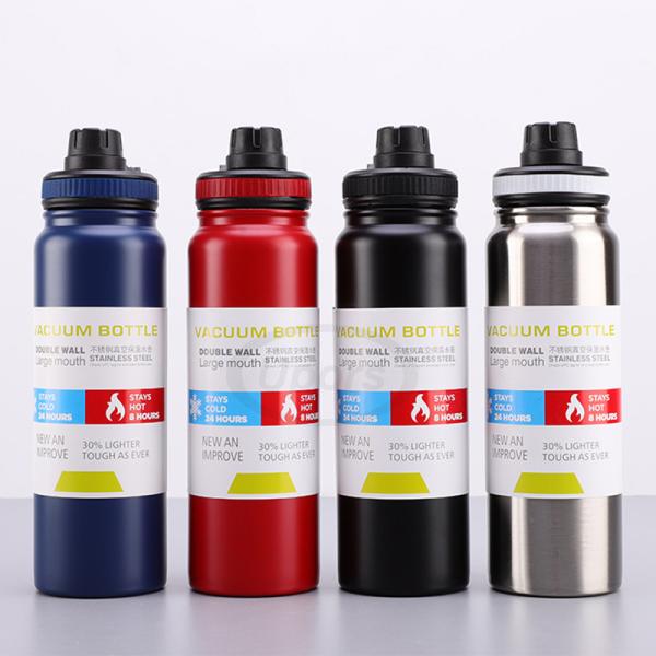 Thermal 800ML Double Wall Large Mouth Stainless Steel Vacuum Sports Water Bottle