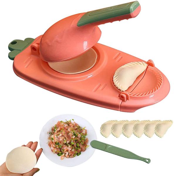 2 In 1 Dumpling Maker and Skin Press Dough Presser Mold for Homemade Dumplings and Pitha Maker