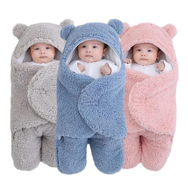 Soft Baby Wrap Blanket Clothes for (0-9 Months) Babies