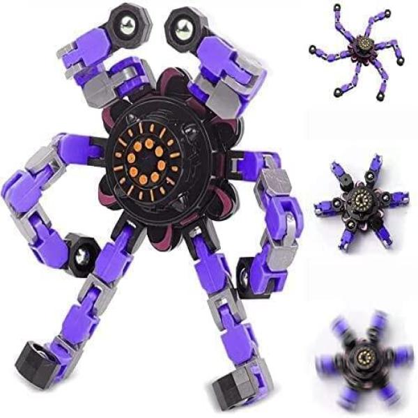 Transformable Chain Robot Toy DIY Deformation Spiral Twister Mechanical Fingertip Decompression Toy