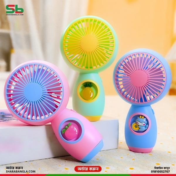 Stylish USB Handheld Face Fan Mini Rechargeable Portable Cooling Fan