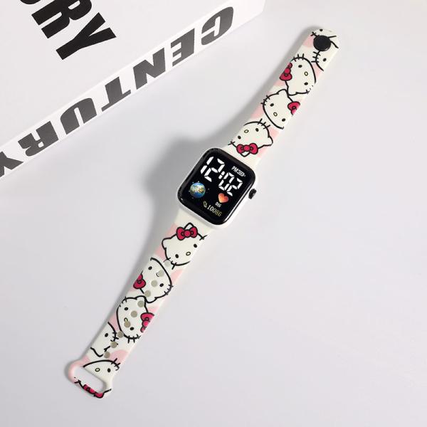 Printed Strap Square Waterproof  Watch