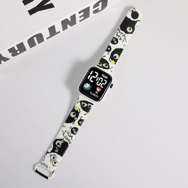 Printed Strap Square Waterproof  Watch