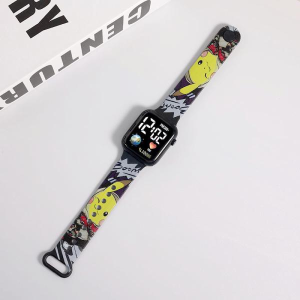 Printed Strap Square Waterproof  Watch