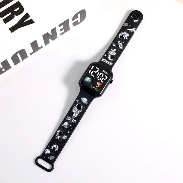 Printed Strap Square Waterproof  Watch