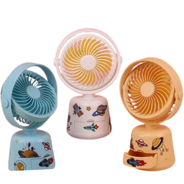 Mini USB Portable Fan Mute Desk Fan Melody Hand Fan Kawaii Toy